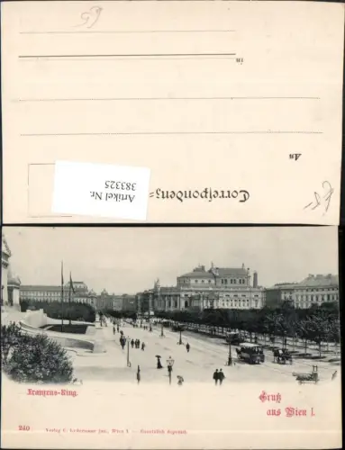 383325,Gruß aus Wien Innere Stadt Franzensring Straßenansicht