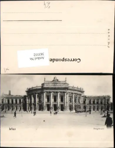 383332,Wien Innere Stadt Burgtheater Theater Gebäude pub B.K.W.I. 38