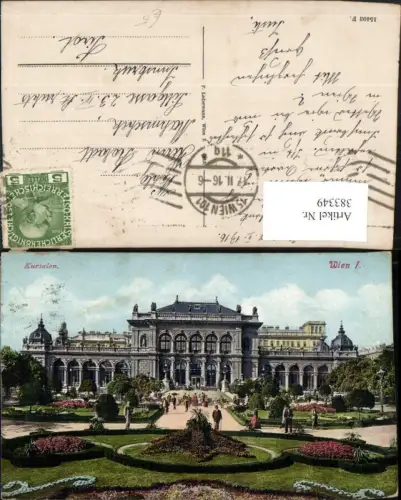383349,Wien Innere Stadt Stadtpark Kursalon Gebäude