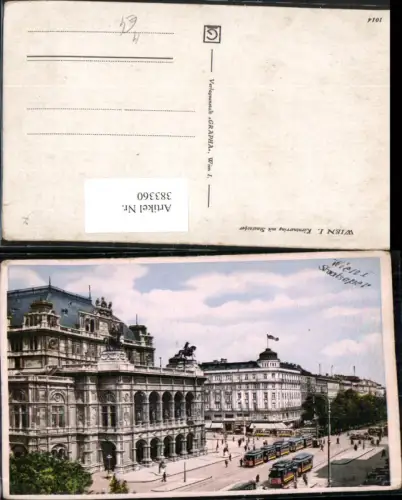 383360,Wien Innere Stadt Kärntnerring m. Staatsoper Oper Straßenbahnen