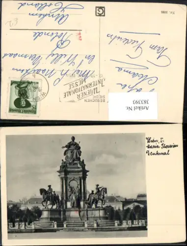 383393,Wien Innere Stadt Maria-Theresien-Denkmal Monument