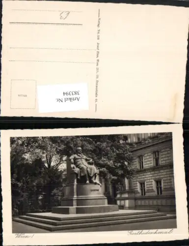 383394,Wien Innere Stadt Goethe-Denkmal Statue