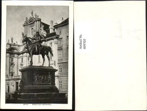 409705,Wien Innere Stadt Radetzky-Denkmal Statue