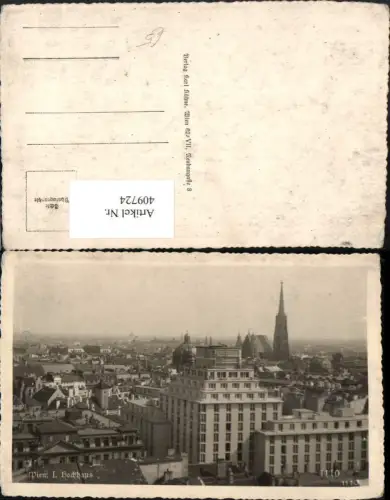 409724,Wien Innere Stadt Hochhaus Teilansicht Stephansdom
