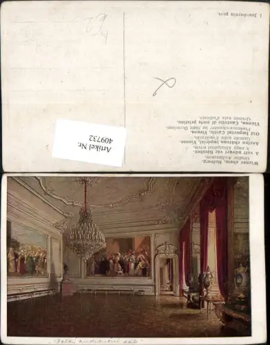 409732,Künstler AK J. Jaunbersin Wien Innere Stadt Hofburg Großer Audienzsaal