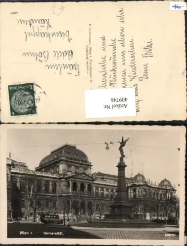 409746,Wien Innere Stadt Universität u. Liebenberg-Denkmal