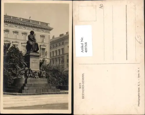 409768,Wien Innere Stadt Beethoven-Denkmal Statue