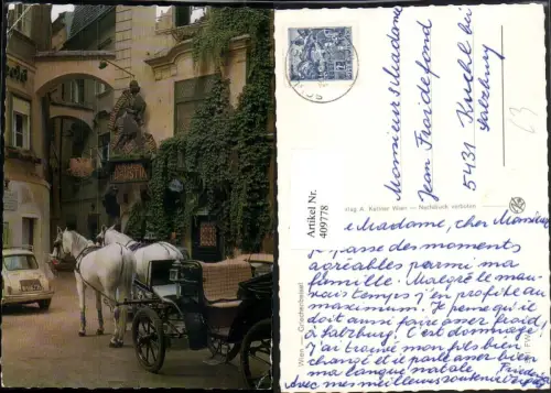 409778,Wien Innere Stadt Griechenbeisel Beisl Kutsche