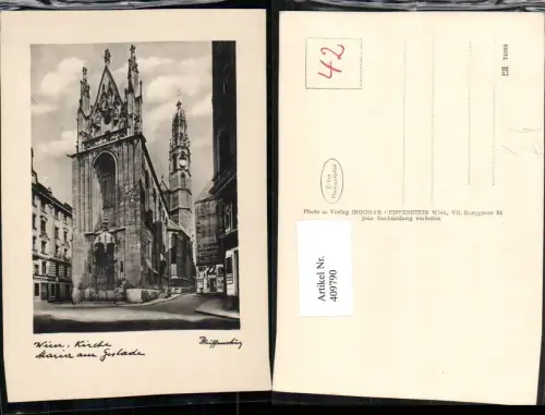 409790,Wien Innere Stadt Kirche Maria am Gestade pub Ingomar Reiffenstein