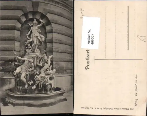 409797,Wien Innere Stadt Die Macht zur See Brunnen Statue