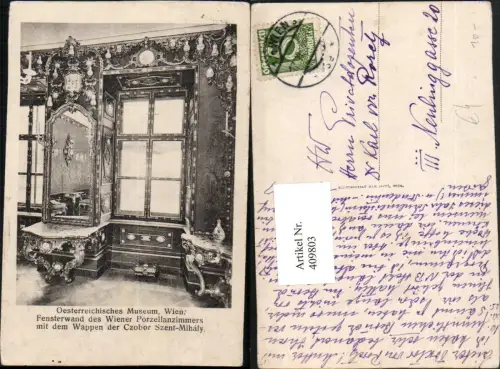 409803,Wien Innere Stadt Österreichisches Museum Fensterwand des Porzellanzimmers
