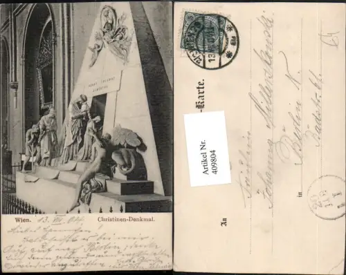 409804,Wien Innere Stadt Augustinerkirche Christinen-Denkmal