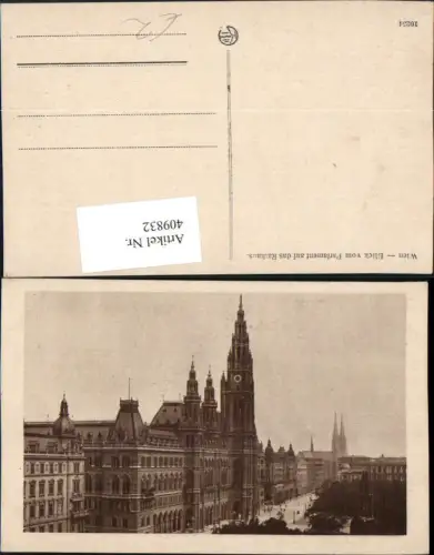 409832,Wien Innere Stadt Blick vom Parlament auf das Rathaus pub Kilophot 10254