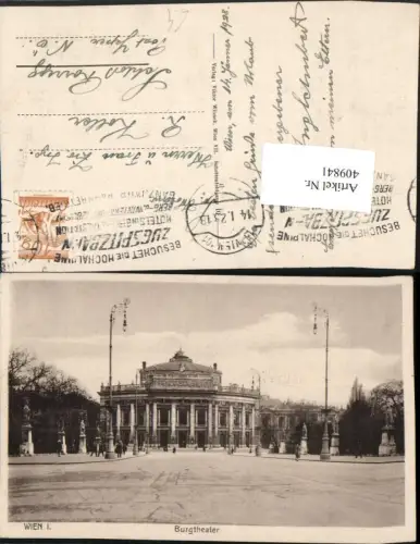 409841,Wien Innere Stadt Burgtheater Straßenansicht
