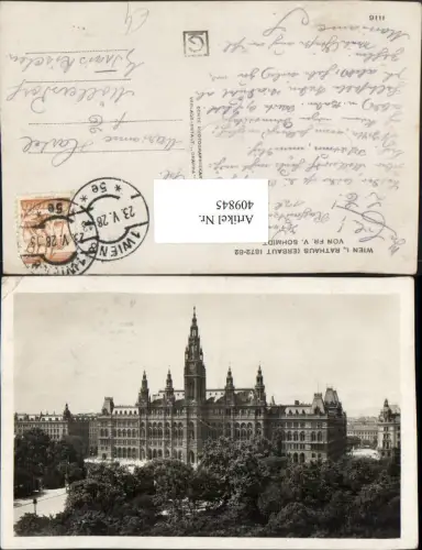 409845,Wien Innere Stadt Rathaus Gebäude