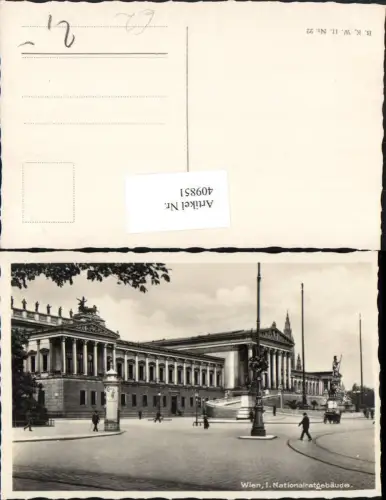 409851,Wien Innere Stadt Nationalratgebäude Parlament
