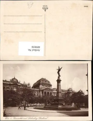 409858,Wien Innere Stadt Universität u. Liebenberg-Denkmal
