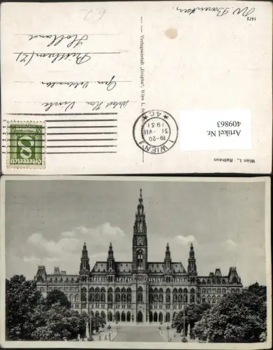 409863,Wien Innere Stadt Rathaus Gebäude