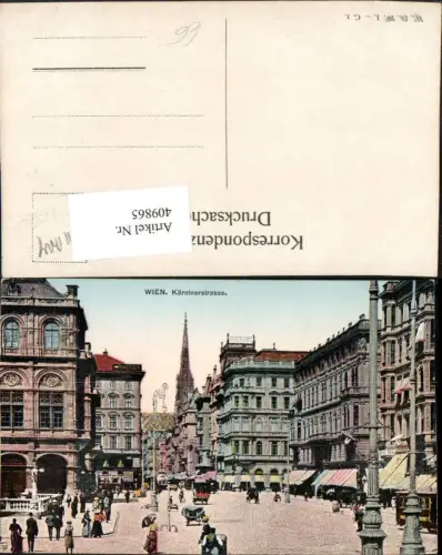 409865,Wien Innere Stadt Kärntnerstraße Straßenansicht