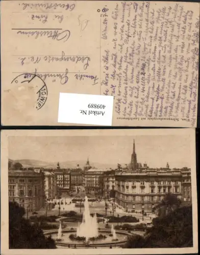 409889,Wien Innere Stadt Schwarzenbergplatz m. Leuchtbrunnen
