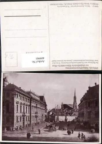 409901,Künstler AK B. Canaletto Wien Innere Stadt Lobkowitzplatz Straßenansicht
