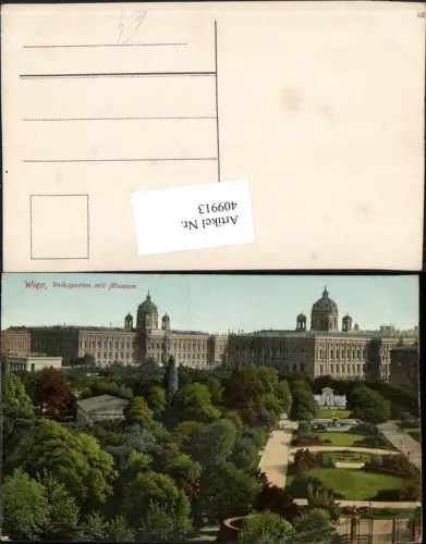 409913,Wien Innere Stadt Volksgarten m. Museum