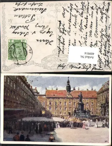 409914,Künstler AK Wien Innere Stadt Burghof Wachablösung pub B.K.W.I. 762/3