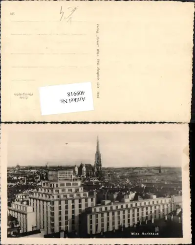 409918,Wien Innere Stadt Teilansicht Hochhaus m. Stephansdom pub Ruwa