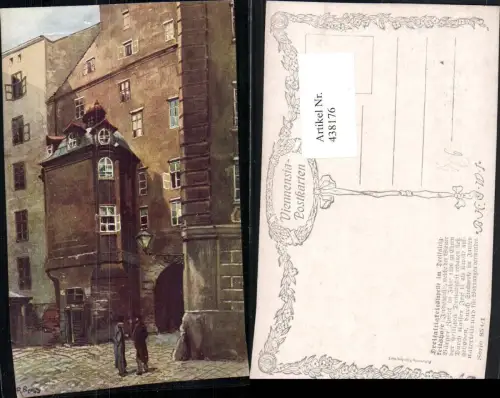 438176,Künstler AK R. Preuss Wien Innere Stadt Dreifaltigkeitskapelle pub B.K.W.I. 858/1