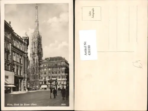 438180,Wien Innere Stadt Stock im Eisen-Platz m. Stephansdom Kirche
