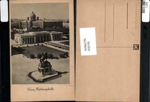 438190,Wien Innere Stadt Heldenplatz Denkmal Statue