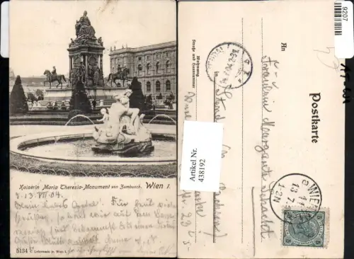 438192,Wien Innere Stadt Kaiserin Maria-Theresia-Monument Brunnen
