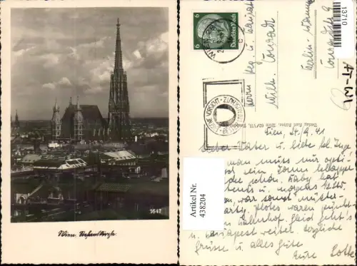 438204,Wien Innere Stadt Teilansicht m.Stefanskirche Stephansdom