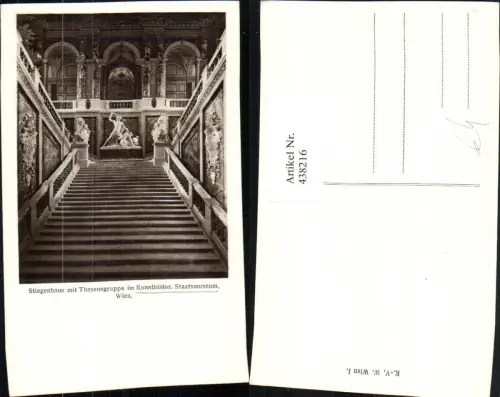 438216,Wien Innere Stadt Kunsthistorisches Staatsmuseum Stiegenhaus Theseusgruppe