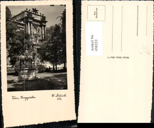 438222,Wien Innere Stadt Burggarten Hofburg Denkmal pub W. Mihich 252