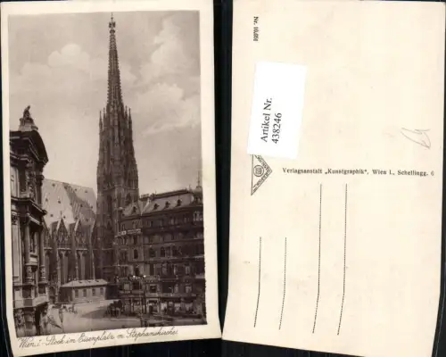438246,Wien Innere Stadt Stock im Eisen-Platz m. Stephanskirche Dom