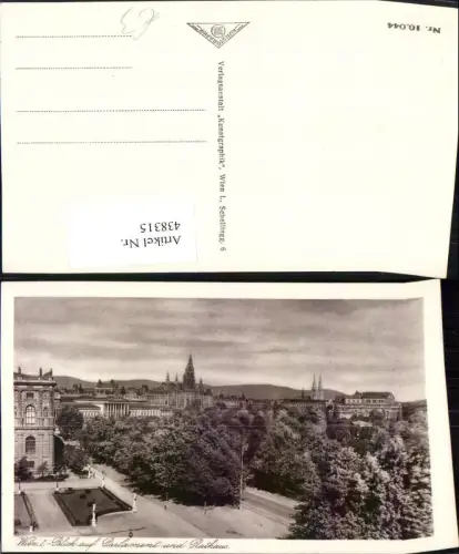 438315,Wien Innere Stadt Blick auf Parlament u. Rathaus