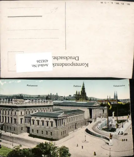 438326,Wien Innere Stadt Parlament Rathaus Votovkirche