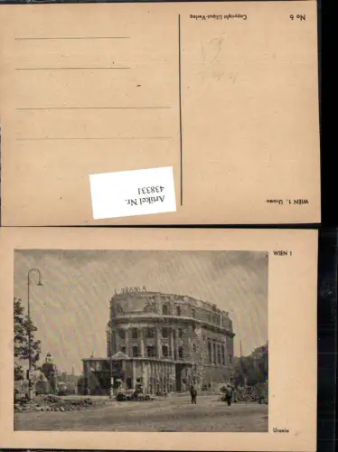 438331,Wien Innere Stadt Urania Gebäude zerstört Zerstörung