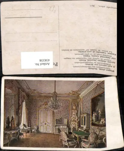 438338,Künstler AK J. Jaunbersin Wien Innere Stadt Hofburg Toilettzimmer Innenansicht