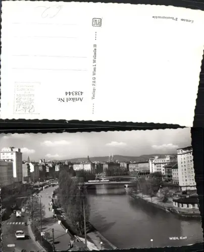 438344,Wien Innere Stadt Teilansicht Kai Donau Fluss