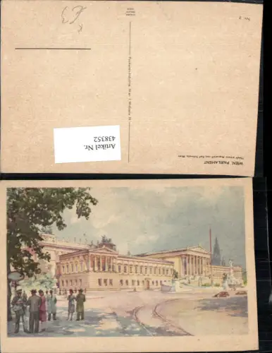 438352,Künstler AK Karl Schwetz Wien Innere Stadt Parlament