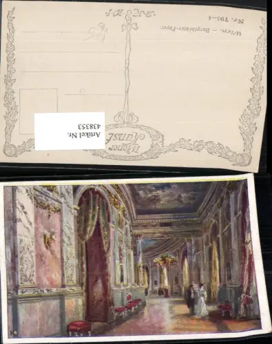 438353,Künstler AK Wien Innere Stadt Burgtheater Foyer pub B.K.W.I. 795/4