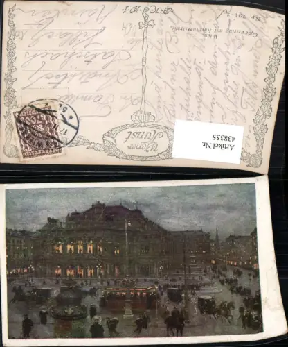 438355,Künstler AK Wien Innere Stadt Opernring m. Kärntnerstraße pub B.K.W.I. 794/2