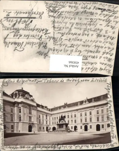 438366,Wien Innere Stadt Josefsplatz m. Nationalbibliothek Denkmal