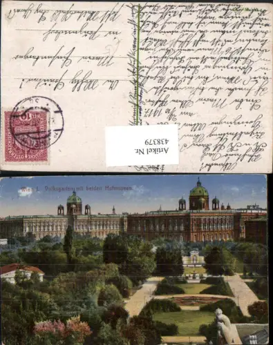 438379,Wien Innere Stadt Volksgarten m. Hofmuseen