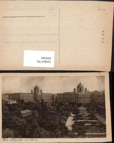 438386,Wien Innere Stadt Volksgarten m. Museen pub B.K.W.I. 12