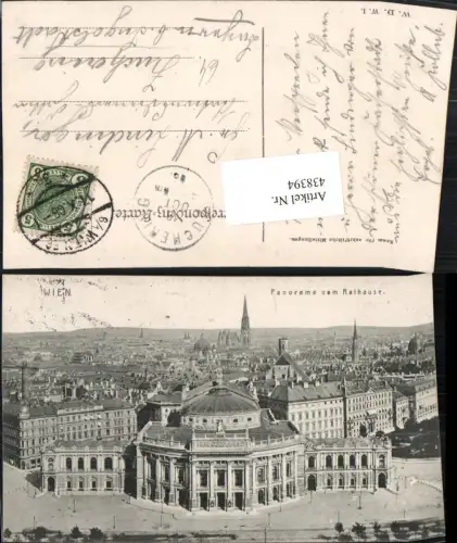 438394,Wien Innere Stadt Teilansicht vom Rathaus m. Burgtheater