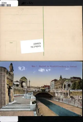 438405,Wien Innere Stadt Abschluss d. Wienfluss-Einwölbung im Stadtpark