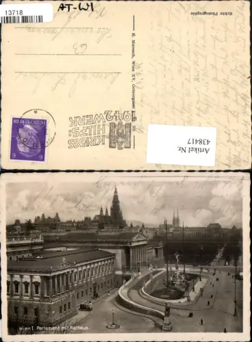 438417,Wien Innere Stadt Parlament m. Rathaus
